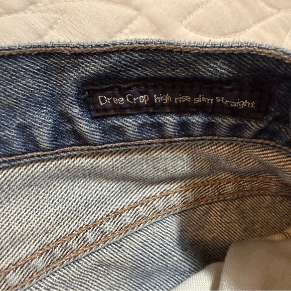Citizens of Humanity Dree Crop High Rise Slim Straight Rigid Denim SZ 30 - Picture 11 of 16